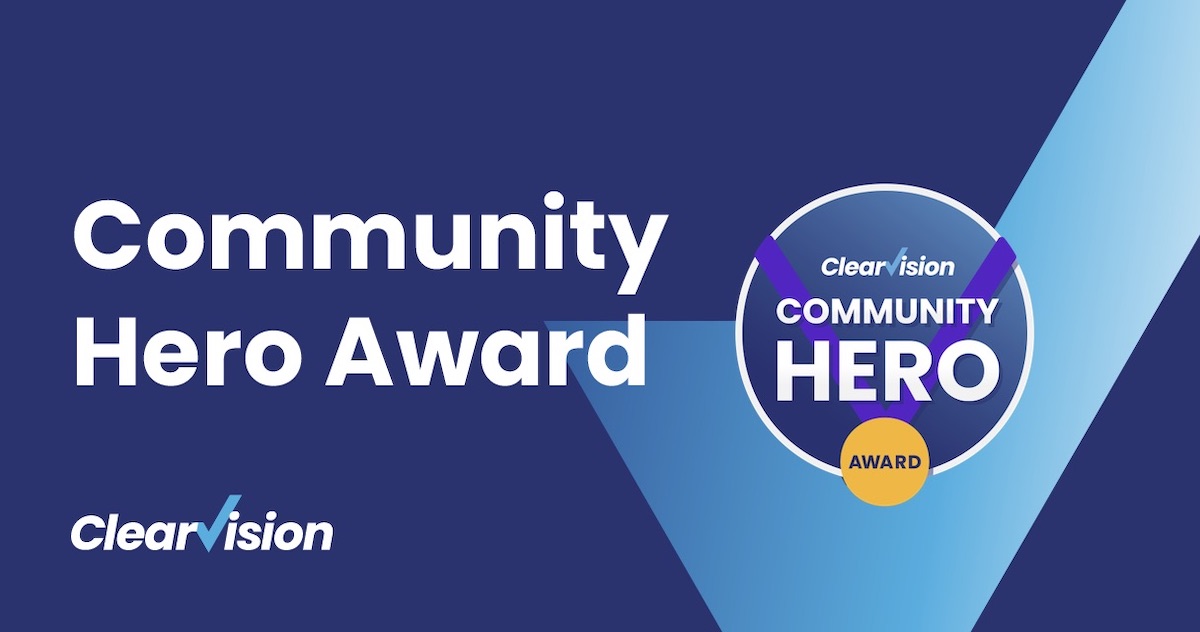 Community Hero Award Clearvision
